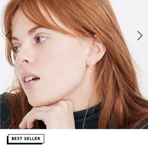 Madewell freshwater pearl Huggies hoops